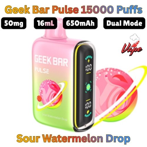 Geek Bar Pulse 15000 Puffs Sour Watermelon Drop