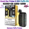 Geek Bar Pulse X 25000 Puffs 50MG Banana Taffy Freeze in Sharjah