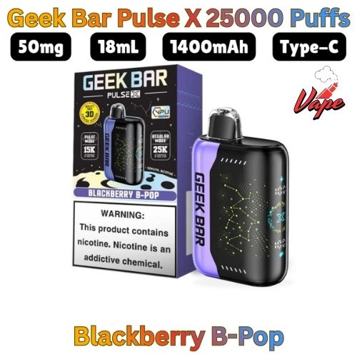 Geek Bar Pulse X 25000 Puffs Blackberry B-Pop