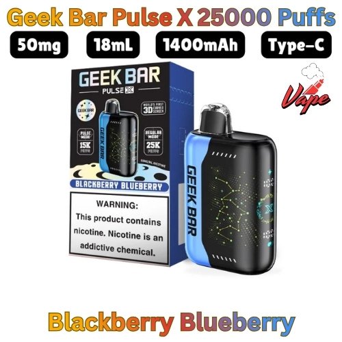 Geek Bar Pulse X 25000 Puffs Blackberry Blueberry