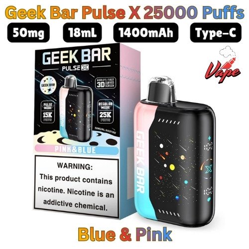 Geek Bar Pulse X 25000 Puffs Blue & Pink