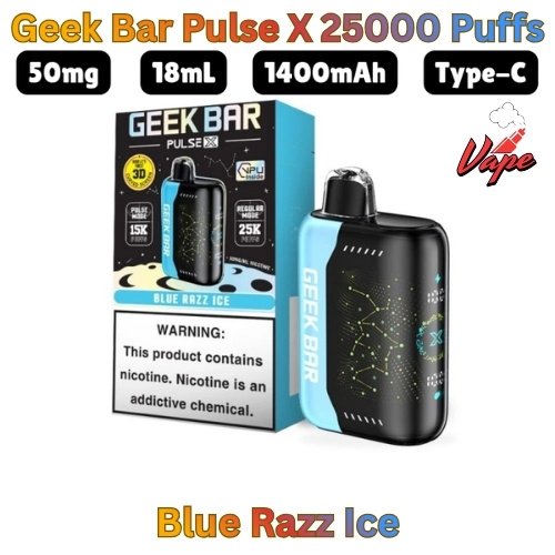 Geek Bar Pulse X 25000 Puffs Blue Razz Ice