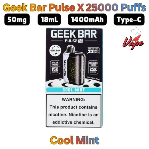 Geek Bar Pulse X 25000 Puffs Cool Mint