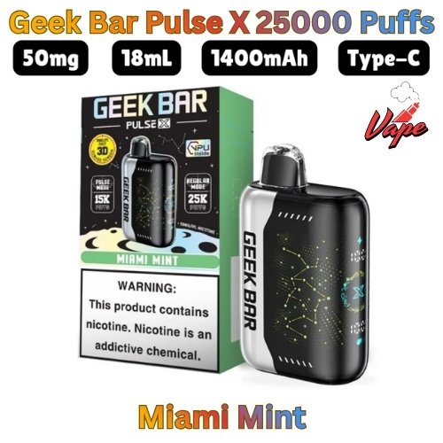Geek Bar Pulse X 25000 Puffs Miami Mint