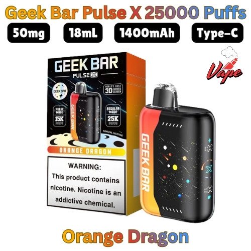 Geek Bar Pulse X 25000 Puffs Orange Dragon