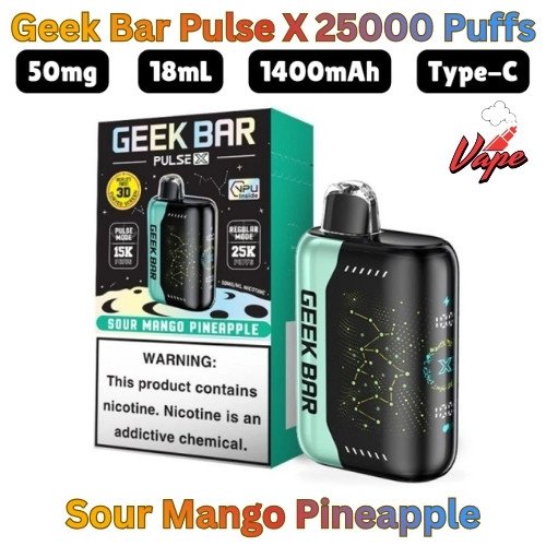 Geek Bar Pulse X 25000 Puffs Sour Mango Pineapple