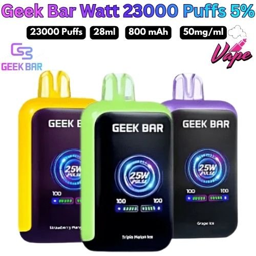 Geek Bar Watt 23000 Puffs 50MG All Flavors in UAE