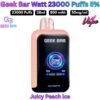 Geek Bar Watt 23000 Puffs 50MG Juicy Peach lce in Sharjah