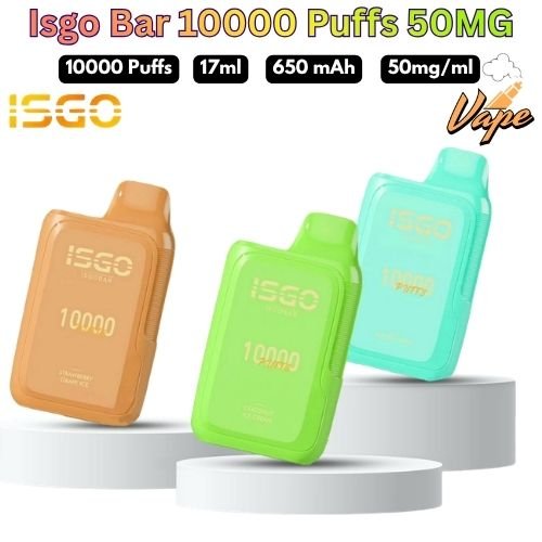 Isgo Bar 10000 Puffs 50MG All Flavors in Dubai