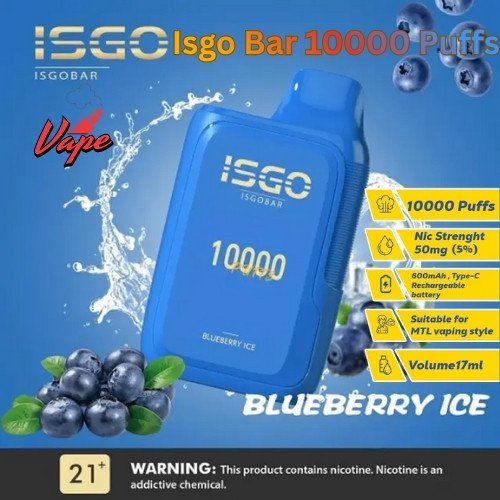 Isgo Bar 10000 Puffs Blueberry Ice