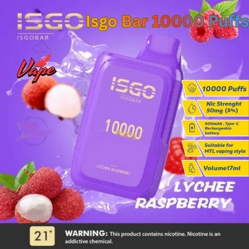 Isgo Bar 10000 Puffs Lychee Raspberry