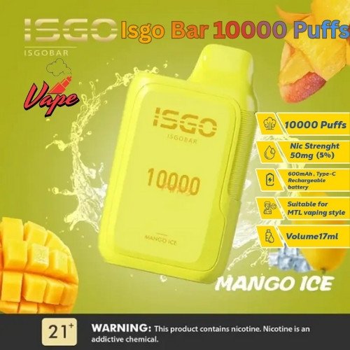 Isgo Bar 10000 Puffs Mango Ice