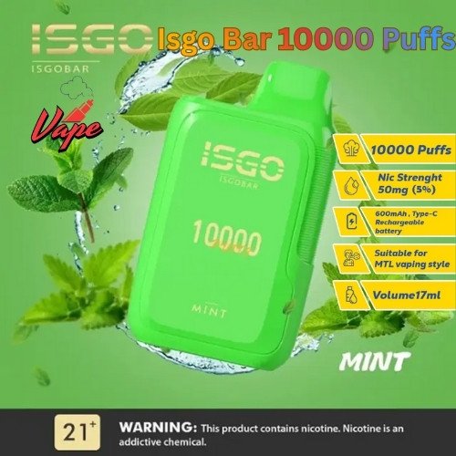 Isgo Bar 10000 Puffs Mint