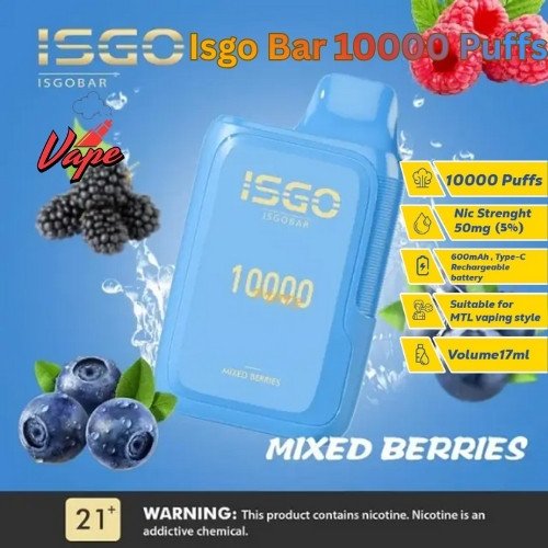 Isgo Bar 10000 Puffs Mixed Berries
