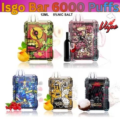 Isgo Bar 6000 Puffs 50MG All Flavors