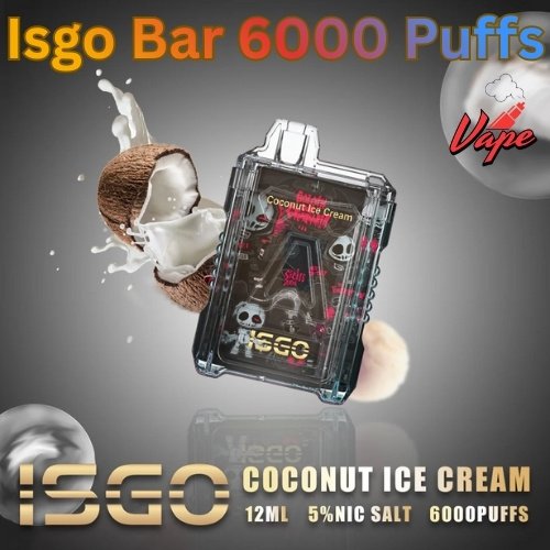 Isgo Bar 6000 Puffs Coconut Ice Cream
