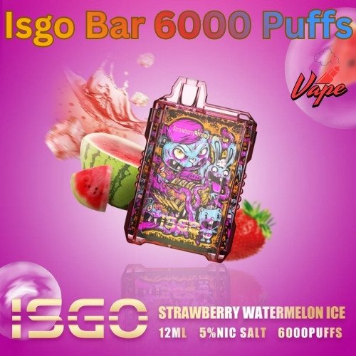 Isgo Bar 6000 Puffs Strawberry Watermelon Ice