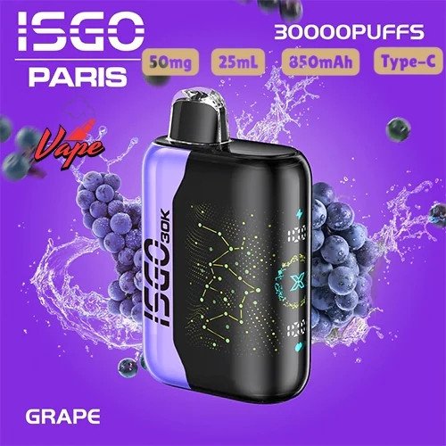 Isgo Bar Paris X 30000 Puffs Grape