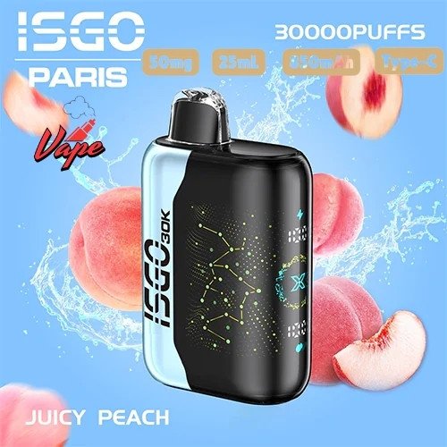 Isgo Bar Paris X 30000 Puffs Juicy Peach