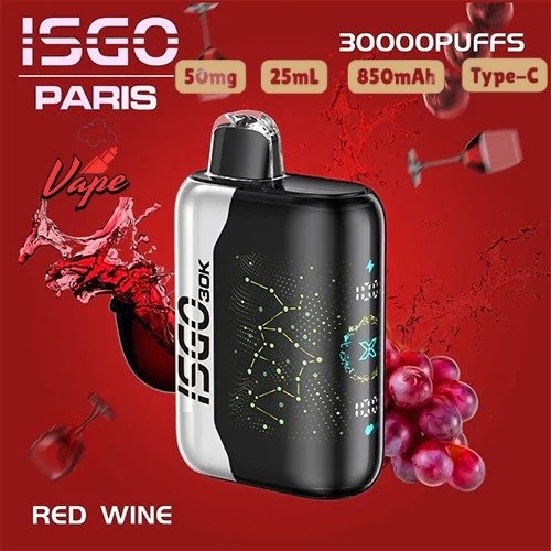 Isgo Bar Paris X 30000 Puffs Red Wine