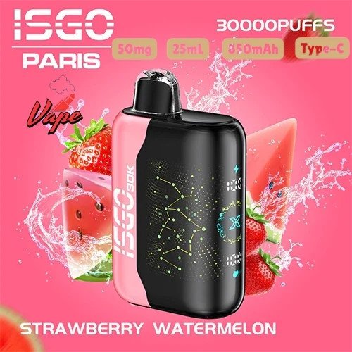 Isgo Bar Paris X 30000 Puffs Strawberry Watermelon