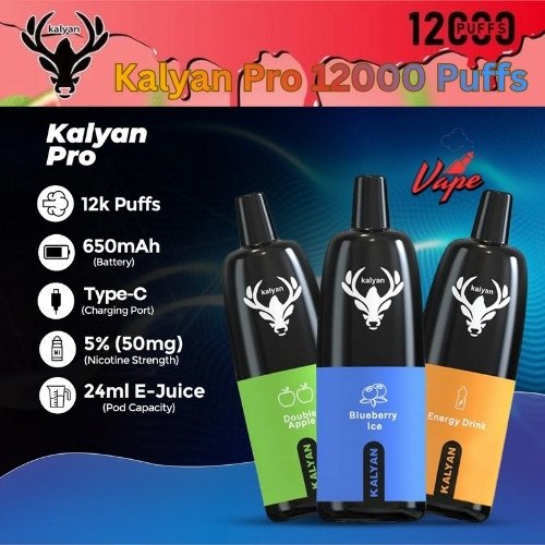 Kalyan Pro 12000 Puffs All Flavors