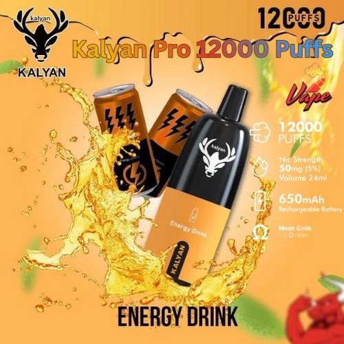 Kalyan Pro 12000 Puffs Energy Drink
