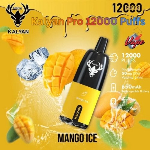 Kalyan Pro 12000 Puffs Mango Ice