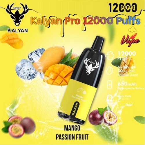 Kalyan Pro 12000 Puffs Mango Passion Fruit