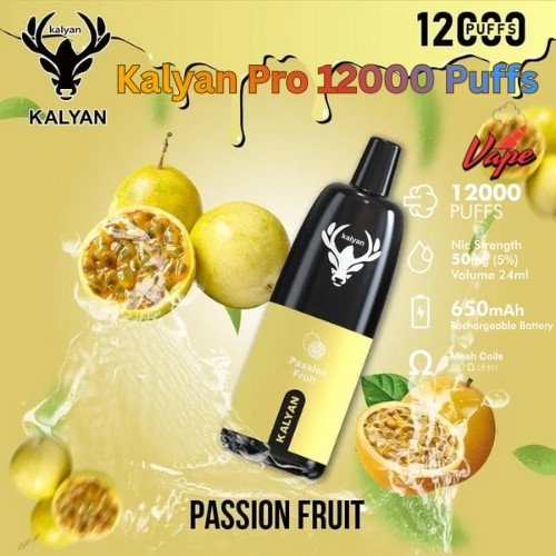 Kalyan Pro 12000 Puffs Passion Fruit