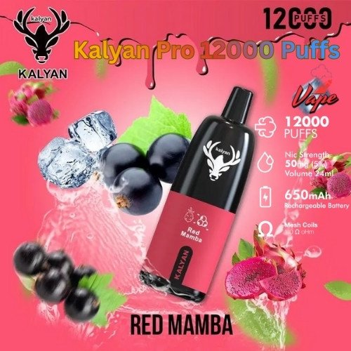 Kalyan Pro 12000 Puffs Red Mamba