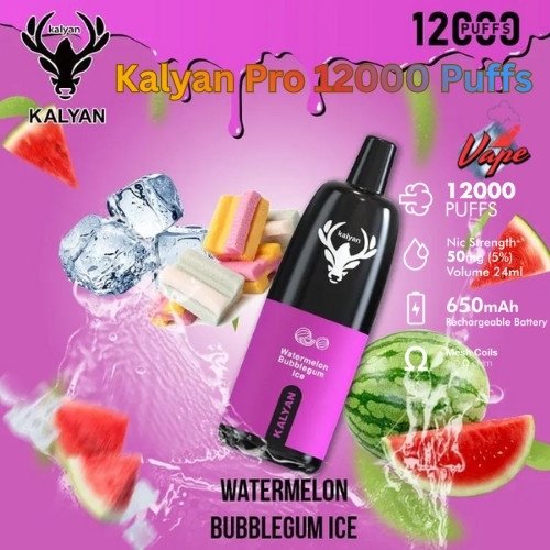 Kalyan Pro 12000 Puffs Watermelon Bubblegum Ice