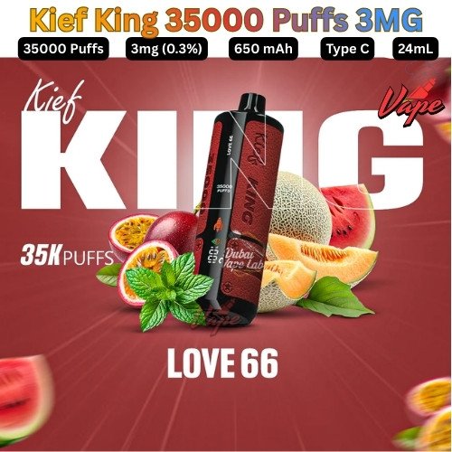 Kief King 35000 Puffs 3mg Love 66