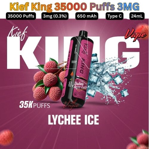 Kief King 35000 Puffs 3mg Lychee Ice