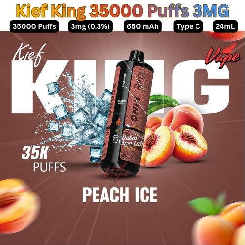 Kief King 35000 Puffs 3mg Peach lce