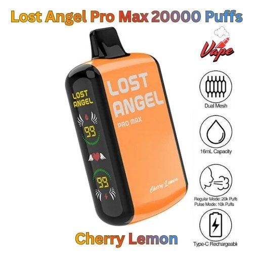 Lost Angel Pro Max 20000 Puffs Cherry Lemon