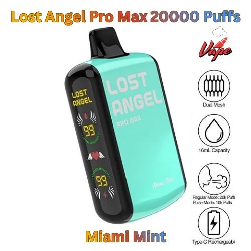 Lost Angel Pro Max 20000 Puffs Miami Mint
