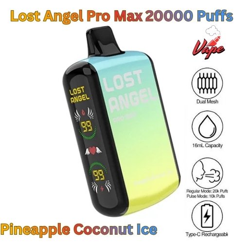 Lost Angel Pro Max 20000 Puffs Pineapple Coconut Ice