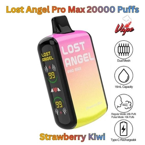 Lost Angel Pro Max 20000 Puffs Strawberry Kiwi