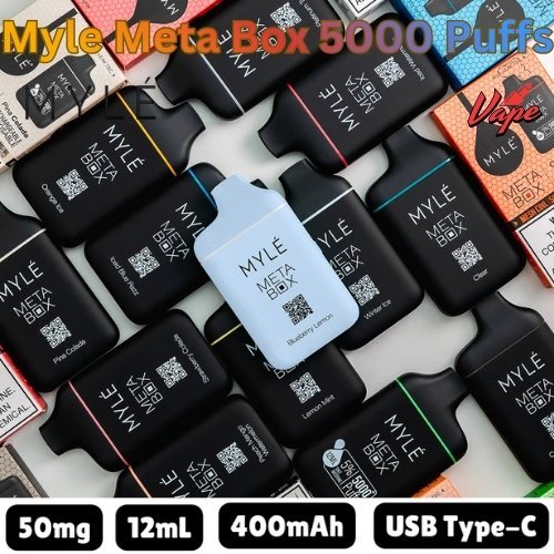 Myle Meta Box 5000 Puffs 50MG All Flavors