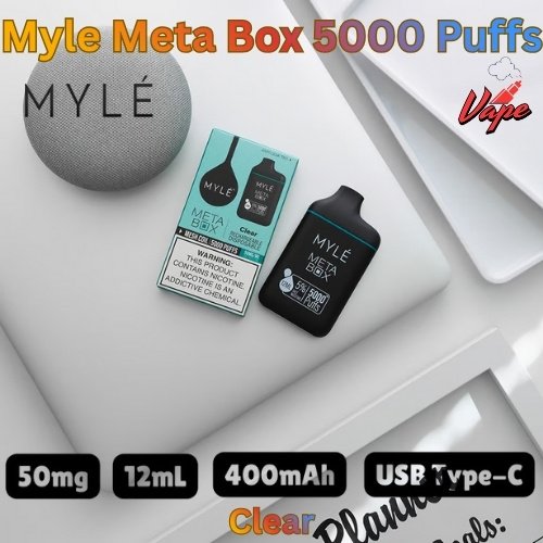 Myle Meta Box 5000 Puffs Clear