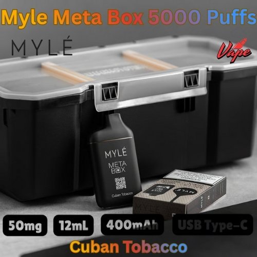Myle Meta Box 5000 Puffs Cuban Tobacco