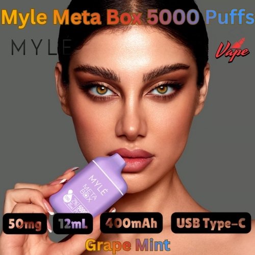 Myle Meta Box 5000 Puffs Grape Mint
