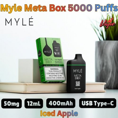 Myle Meta Box 5000 Puffs Iced Apple