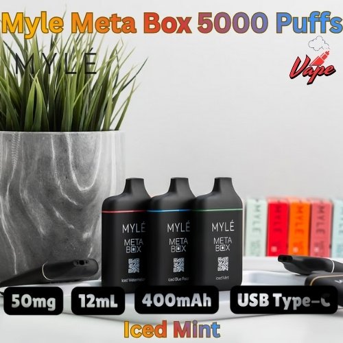 Myle Meta Box 5000 Puffs Iced Mint