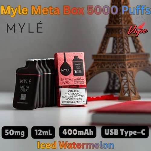 Myle Meta Box 5000 Puffs Iced Watermelon