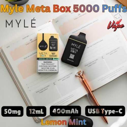 Myle Meta Box 5000 Puffs Lemon Mint