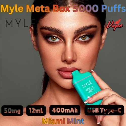 Myle Meta Box 5000 Puffs Miami Mint
