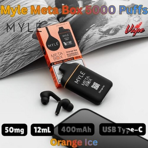 Myle Meta Box 5000 Puffs Orange Ice