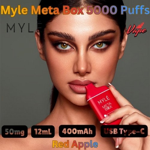 Myle Meta Box 5000 Puffs Red Apple